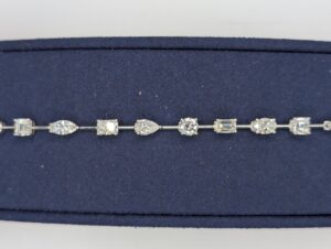 Lab Diamond Tennis Bracelet (5.98 Carats) - Zoomed In