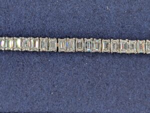 Lab Diamond Tennis Bracelet (6.59 Carats) - Zoomed In