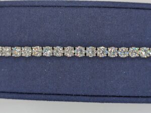 Lab Diamond Tennis Bracelet (9.9 Carats) - Zommed In