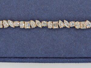 Lab Diamond Tennis Bracelet (9.7 Carats) - Zoomed In