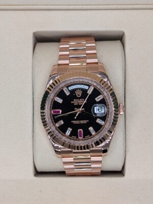 Rolex Day-Date II 218235 - Zoomed In
