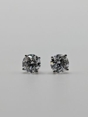 Round Lab Diamond Stud Earrings (2.58 ct. tw.)