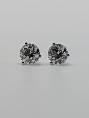 Three-Prong Lab Diamond Martini Earrings (4.0 ct. tw.)