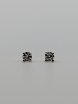 Four Prong Lab Round Diamond Stud Earrings (0.50 ct. tw.)