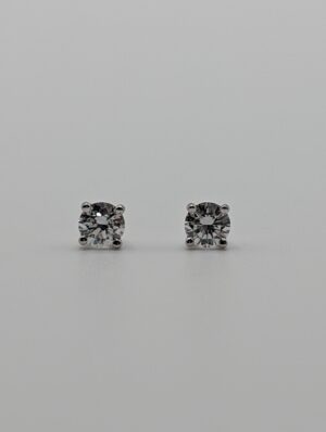 Four Prong Lab Round Diamond Stud Earrings (0.75 ct. tw.)